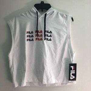 Women’s Fila cropped hooded tank